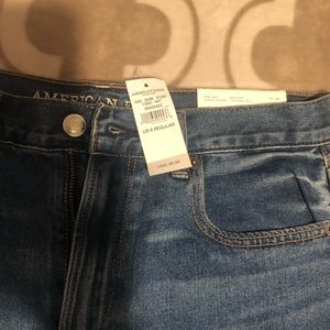 Dark wash new American Eagle Mom Jeans Size 8
